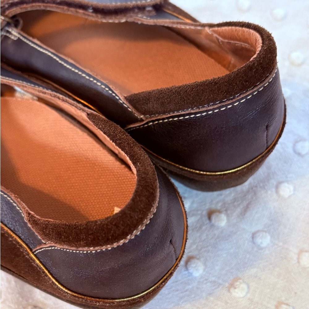 Naot Brown Matai Leather Mary Jane Flats Swirl Size 8 - Picture 6 of 10